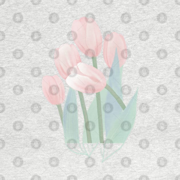 Pink tulips by Fon Sudtinee